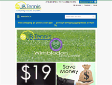 Tablet Screenshot of jbtennis.com